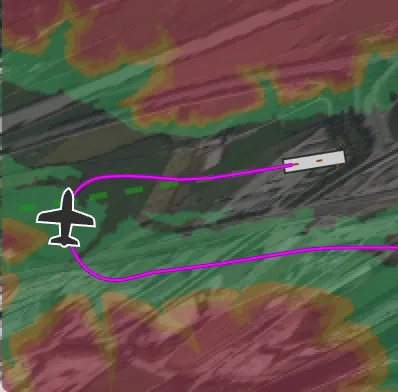 Terrain proximity map in Cockpit and Video views