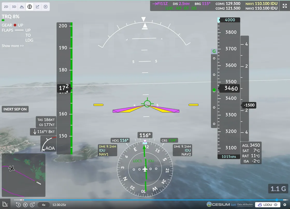 Weather in Cockpit View