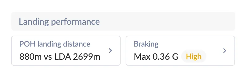 Max braking during landing roll
